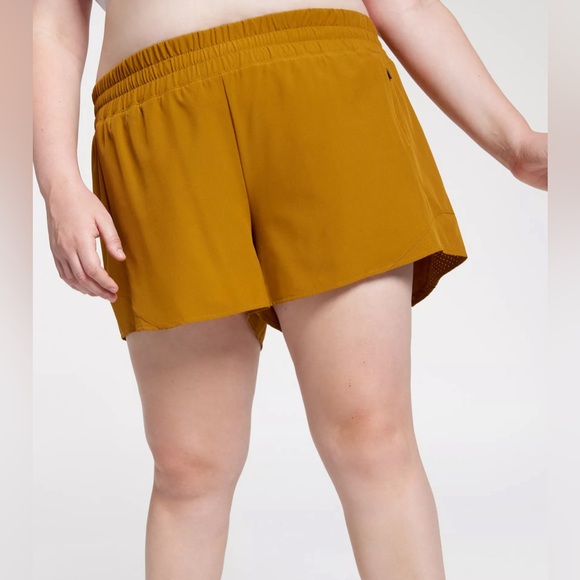 CALIA by Carrie Underwood Pants - NWT CALIA Womens Mid Rise Infinity Run Short - Mustard Brown - XXL